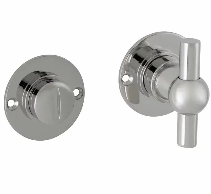 Nu beschikbaar - WC-Sluiting 5-8 mm Chemin de Fer 40mm glans nikkel