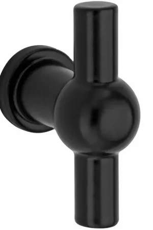 Bespaar meer - Meubelknop Chemin de Fer 47x9mm mat zwart