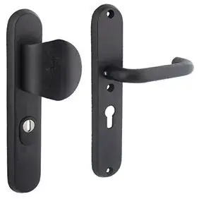 Aanbieding - Intersteel SKG3 Veiligheidsbeslag PC55 greep/kruk rvs/mat zwart