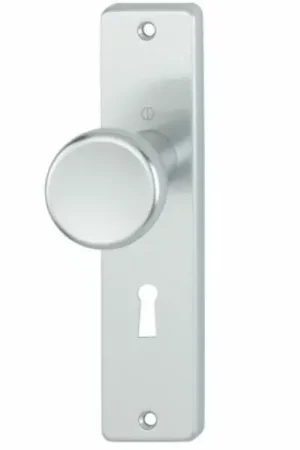 Favoriet van klanten | Hoppe Binnendeurschild SL56 met vaste knop aluminium F1
