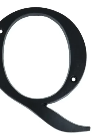 Aanbieding - Letter Q Extra Groot IJzer zwart 140 mm