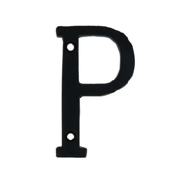 Koop vandaag - Letter P Klein IJzer zwart 75 mm