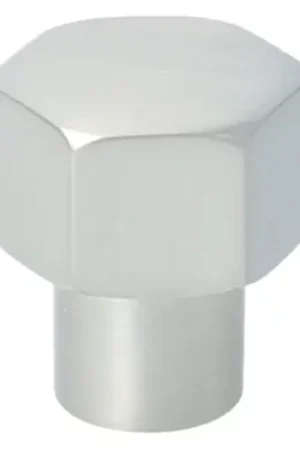 Bespaar meer - Knop zeshoekig 24mm rvs-look
