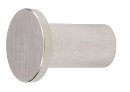 Kapstokhaak rvs Rond Plat 49 mm | Net binnen