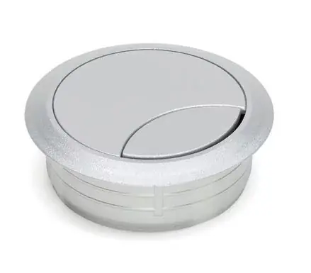 Veilig betalen | Kabeldoorvoer Rond aluminium (kleur) 60 mm
