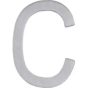 Intersteel huisletter C 100mm rvs | Direct leverbaar