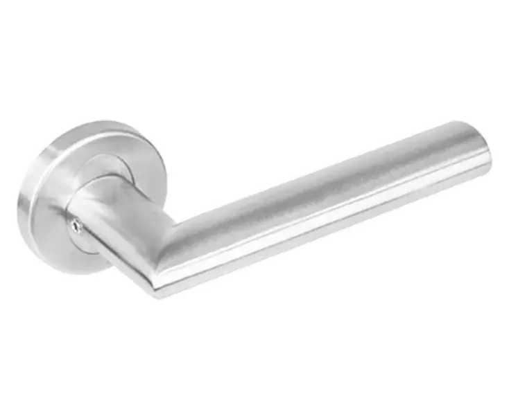Intersteel deurklink Girona op rond rozet rvs - Bespaar meer