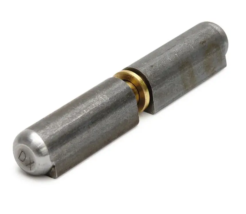 Nog maar enkele beschikbaar | DX Aanlaspaumelle messing pen messing ring 50×8 mm blank staal