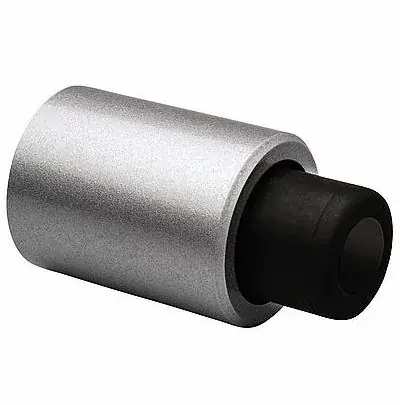 Direct van de fabrikant - Deurstopper wandmodel geveerde stootbuffer Robusto zilver