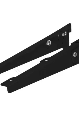 Bespaar meer - Set van 2 dragers verstelbaar 250 mm zwart gelakt