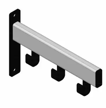 Tijdelijk aanbod - Pro-Line wandgarderobe 3 hangers