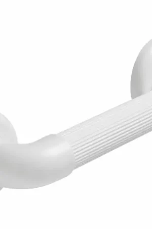 Direct van de fabrikant | SecuCare wandbeugel basic 300 mm geribbeld kunststof wit