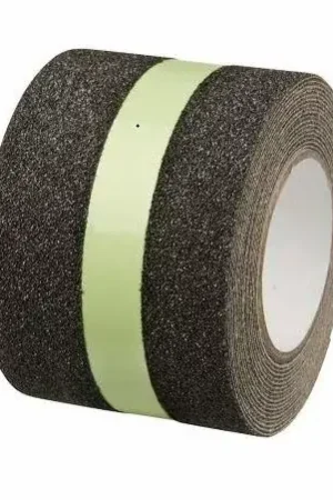 Topprijs - SecuCare anti slip sticker op rol 3 meter zwart/glow in the dark