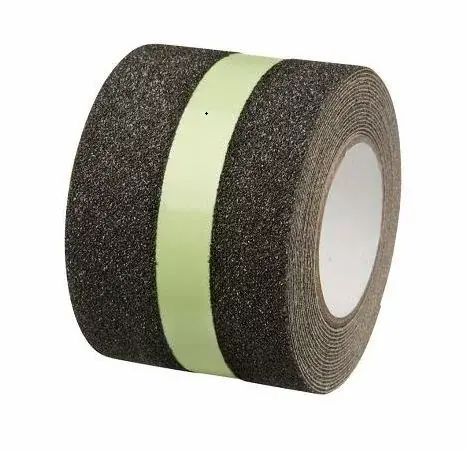 Topprijs - SecuCare anti slip sticker op rol 3 meter zwart/glow in the dark