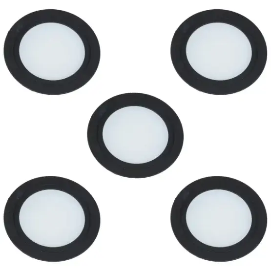 Set van 5 led spots inbouw mat zwart - Nieuwe release