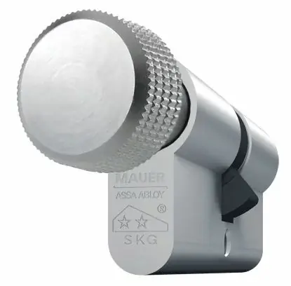 Op voorraad - Mauer Knopcilinder Elite 1 FP2 46/41 SKG2