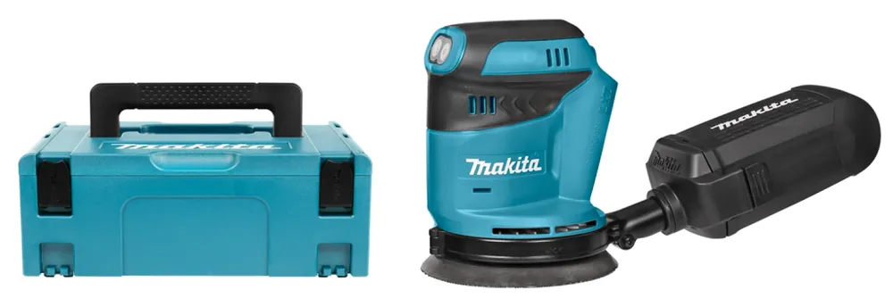Lage prijs - Makita DBO180ZJ LXT 18 V Li-Ion Accu excentrische schuurmachine body in Mbox - 125mm
