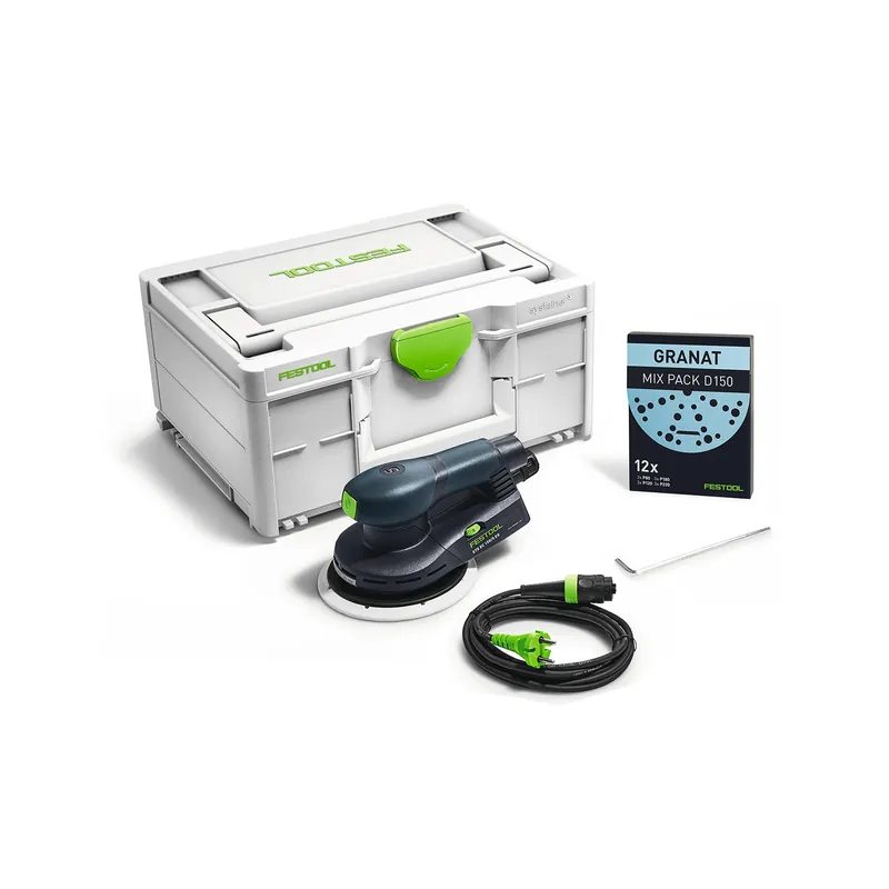 Festool ETS EC150/5 EQ-Plus Excenterschuurmachine systainer - 400W - 150mm - Extra korting