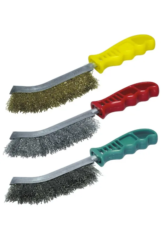 Zolang de voorraad strekt | Wolfcraft 2138000 Draadborstelset (3st)