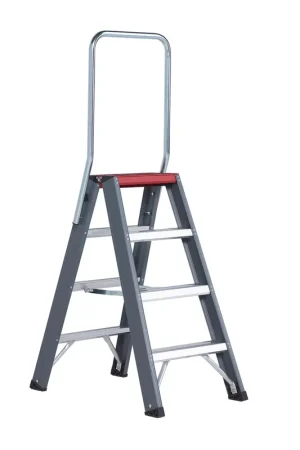 Aanbieding - Altrex Falco FDO 4 Dubbele trap - Aluminium met coating - 2 x 4 treden - max. werkhoogte 2,95m