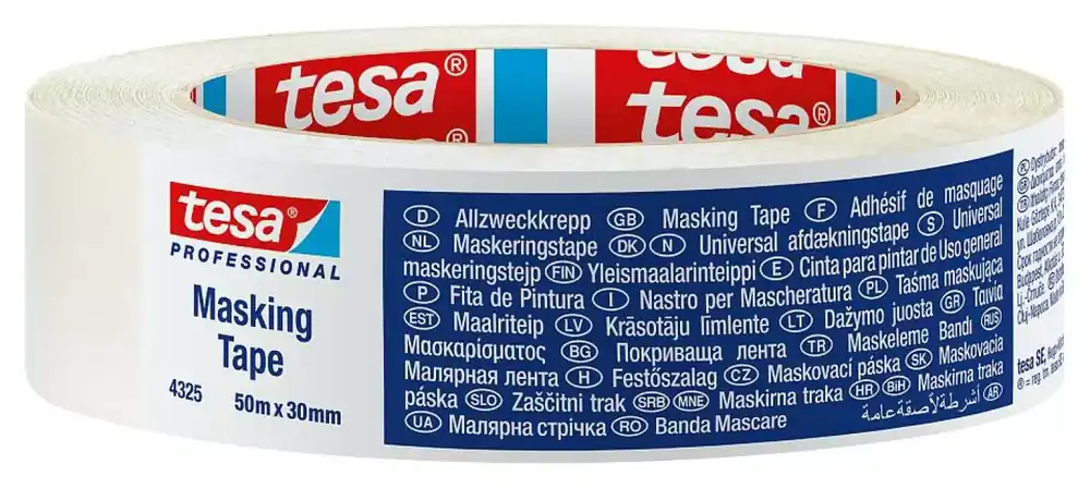 Tesa 04325 Precision Mask Afplaktape - Creme - 38mm x 50m | Gratis retourneren