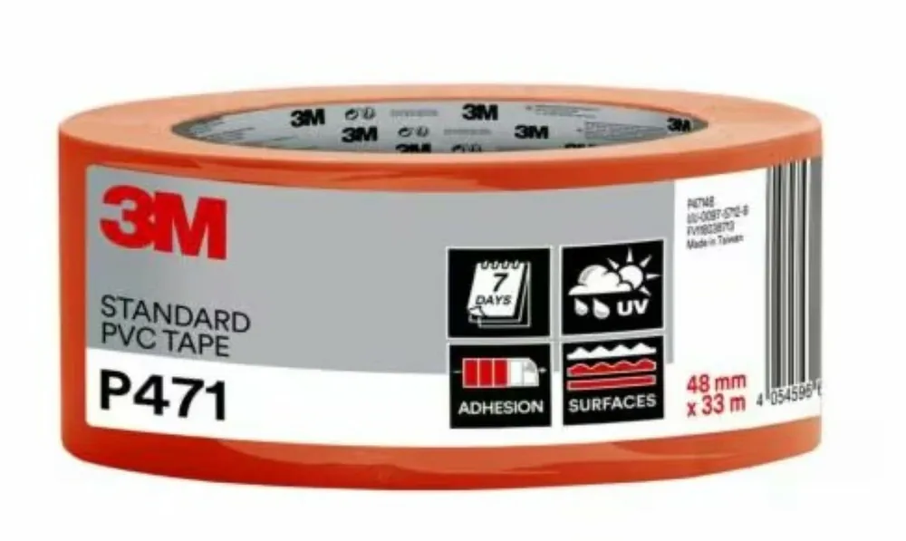 3M P471 Bekistingstape PVC - 48mm x 33m | Nu beschikbaar