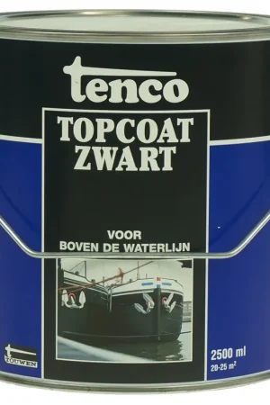 Nieuw in de shop | tenco topcoat (zwart) 2,5 ltr