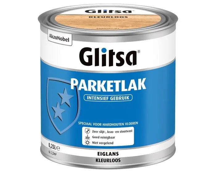 Voordeelprijs - Glitsa Parketlak Eiglans 0,25 ltr