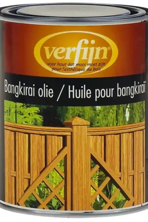Verfijn Bangkirai Olie (Blank) 0,75 ltr | Op voorraad