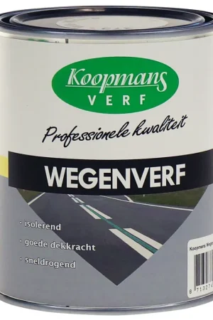 koopmans wegenverf (wit) 0,75 ltr - Klantfavoriet