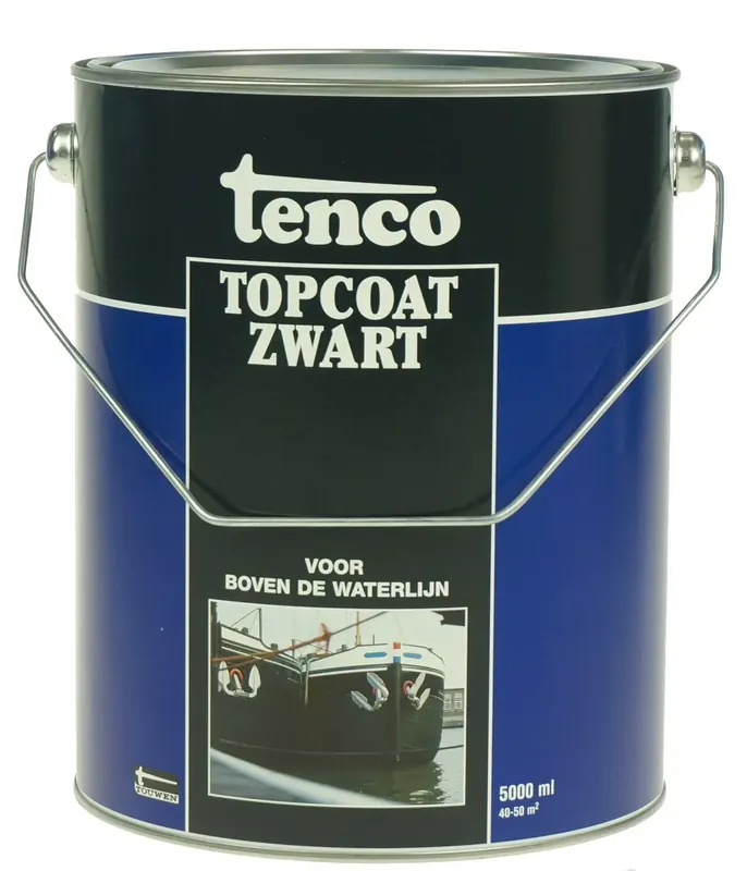 tenco topcoat (zwart) 5 ltr - Op = op