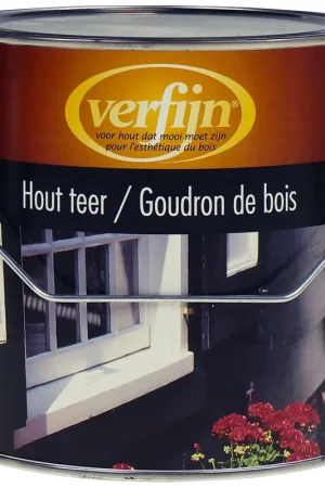 Actie - Verfijn Hout Teer (zwart) 2,5 ltr