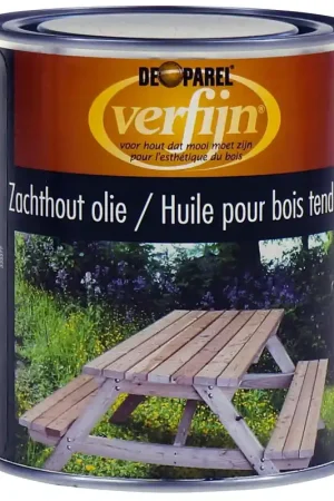 Verfijn Zachthout Olie (Transparant) 0,75 ltr - Zeer goed beoordeeld