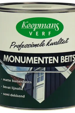koopmans monumentenbeits zwart 2,5 ltr - Net gelanceerd