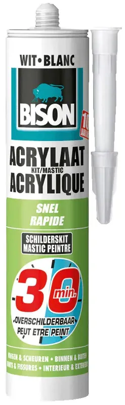 bison acrylaatkit 30 minuten wit 310 ml - Alleen vandaag