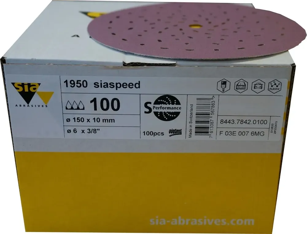 sia 1950 siaspeed schuurschijf 150mm (p320) 100 st - Veel gevraagd