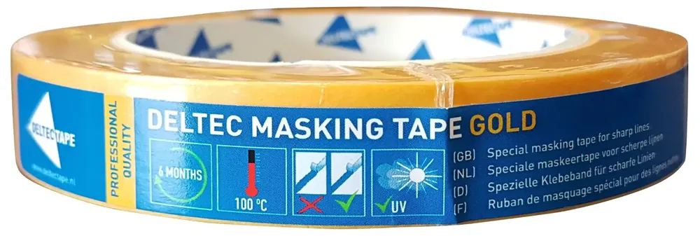 Deltec Masking Tape Gold 50m (19mm) - Nieuw product