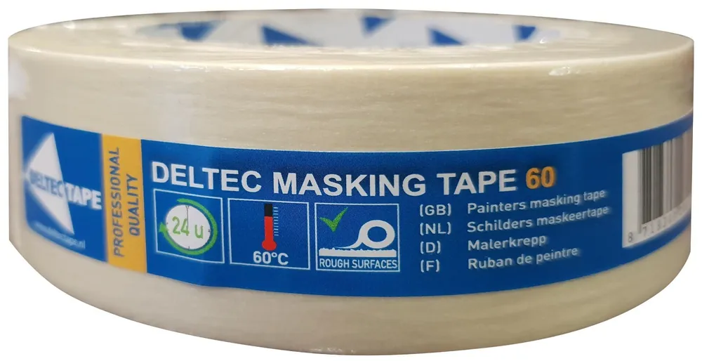 Deltec Masking Tape 60 50m (36mm) | Rechtstreeks van de fabrikant