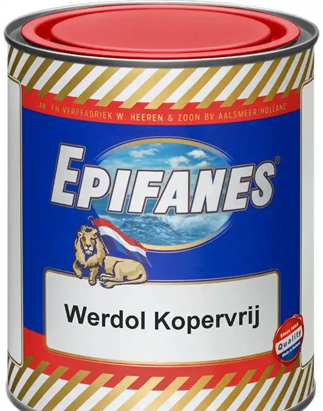 Professionele kwaliteit - epifanes werdol kopervrij (roodbruin) 0,75 liter