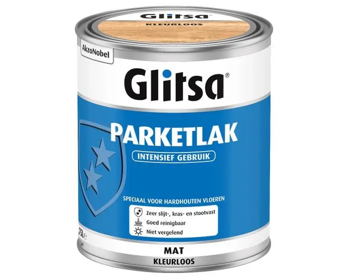 Glitsa Parketlak Mat 0,75 ltr - Alleen vandaag