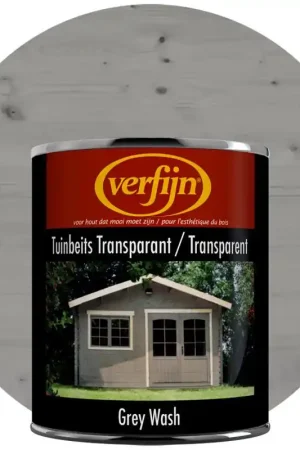 Verfijn Tuinbeits Transparant (Grey Wash) 0,75 Lit | Nog maar enkele beschikbaar