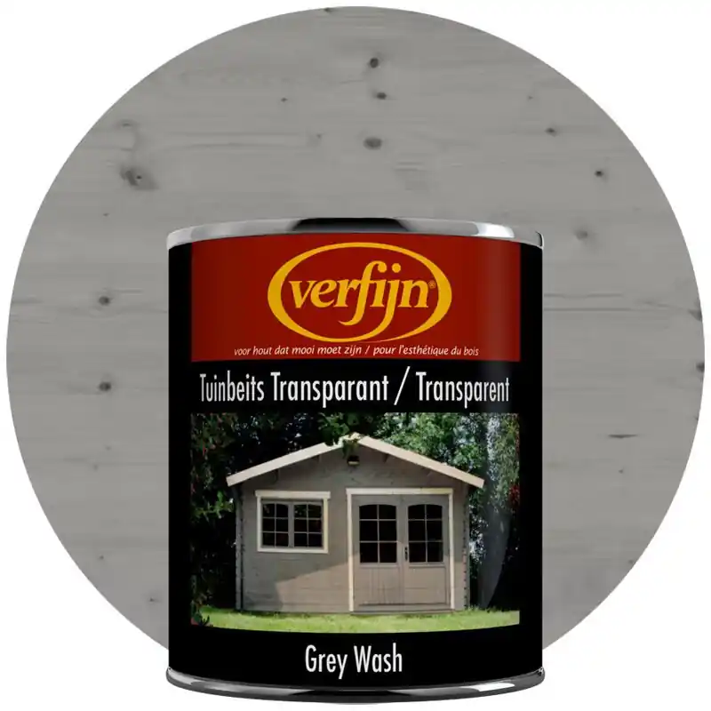 Voordelig | Verfijn Tuinbeits Transparant (Grey Wash) 2,5 Lite