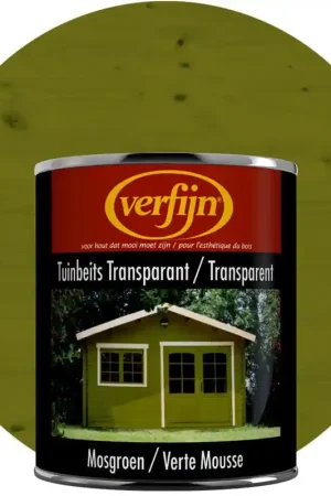 Laatste kans | Verfijn Tuinbeits Transparant (Mosgroen) 2,5 Liter