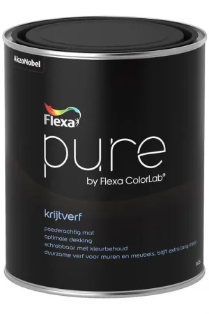 Flexa Pure Muurverf Krijtverf (lichte kleuren) 1 l | Tijdelijk aanbod