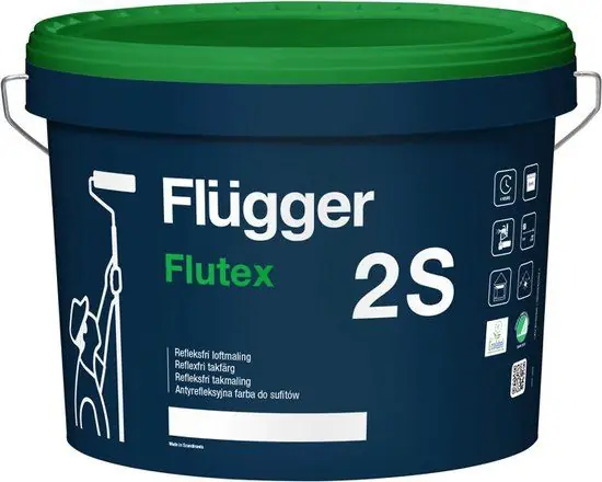 Actie - Flügger Flutex 2S (Zwart) 10 liter