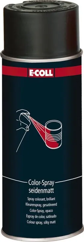 E-Coll Spuitbus RAL9005 Zwart 400ml Matglans - Gratis retourneren