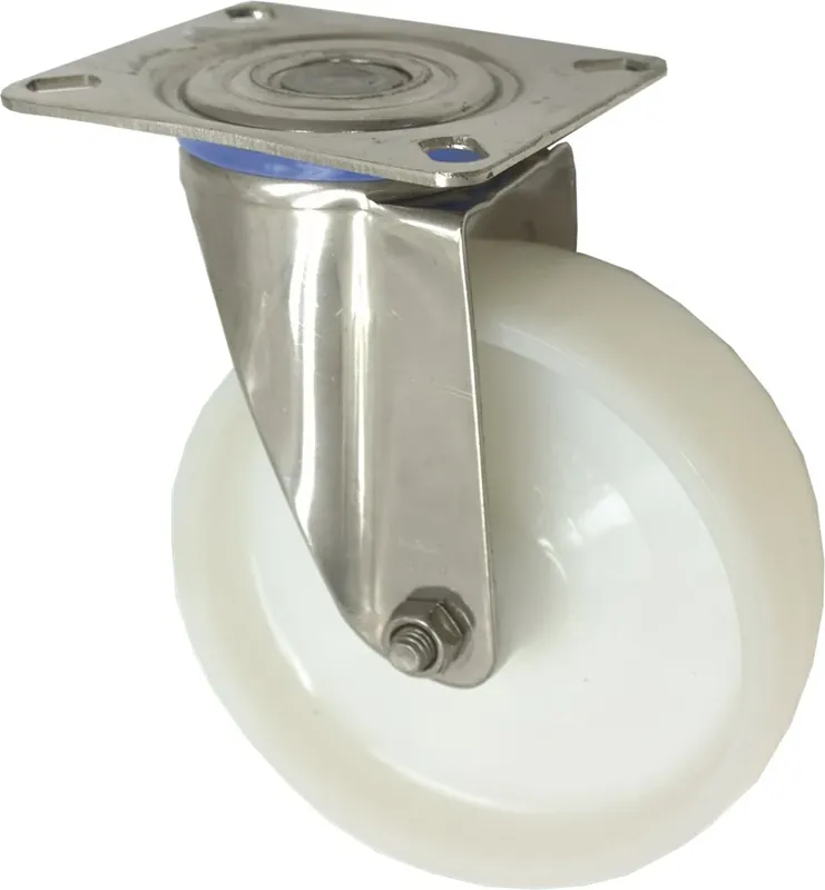 Kelfort ZWENKWIEL WIT KUNSTSTOF RVS 125MM | Korting
