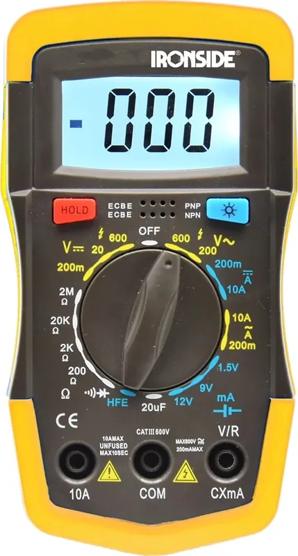 Tijdelijk aanbod - Ironside MULTIMETER MINI CAT III 600V
