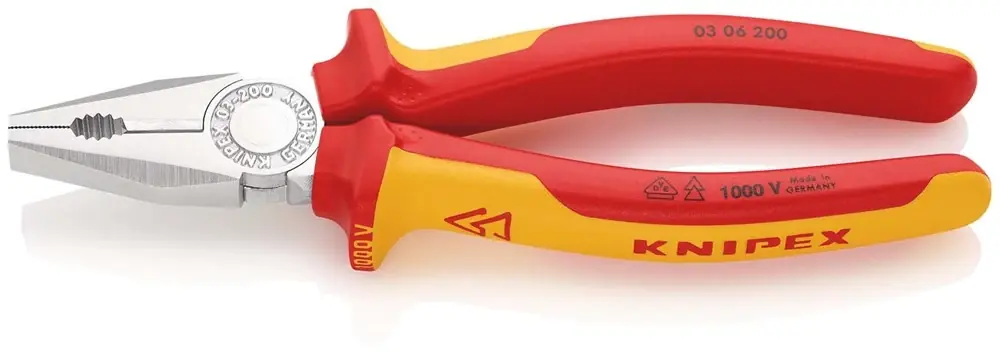 Beperkte voorraad - KNIPEX KOMBI-TANG VDE 200MM VERCHROOMD/COMFORT