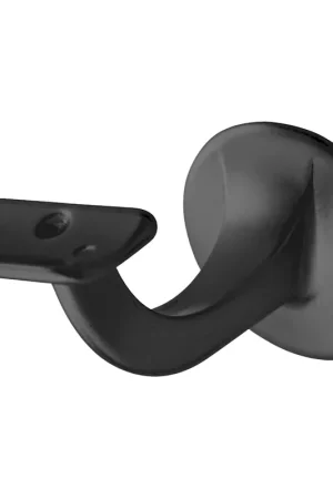 Voordelig - Hermeta LEUNINGHOUDER 75 HOL M8 - ZWART 3506-70